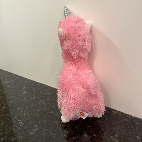 TY Beanie Babies Boos 9" Lana the Pink Llamacorn Plush Unicorn Llama Stuffed - Picture 4 of 7